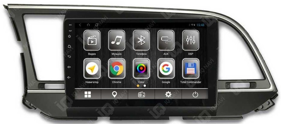 Штатная магнитола для Hyundai Elantra 2016-2018 - IQ NAVI TS9-1615 на Android 8.1, 8-ЯДЕР, 4ГБ-64ГБ, встроенным 4G модемом и DSP Штатная магнитола для Hyundai Elantra 2016-2018 - IQ NAVI TS9-1615 на Android 8.1, 8-ЯДЕР, 4ГБ-64ГБ, встроенным 4G модемом и DSP