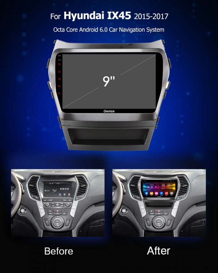 Штатная магнитола для Hyundai Santa Fe 2012+ (DM), Grand Santa Fe (все комплектации) - Carmedia OL-9703-P на Android 10.0, до 8-ЯДЕР, до 4ГБ-64ГБ и встроенным DSP Штатная магнитола для Hyundai Santa Fe 2012+ (DM), Grand Santa Fe (все комплектации) - Carmedia OL-9703-P на Android 10.0, до 8-ЯДЕР, до 4ГБ-64ГБ и встроенным DSP