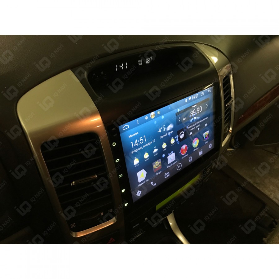 Штатная магнитола для Toyota Land Cruiser Prado 120 2002-2009 - IQ NAVI TS9-2910 на Android 8.1, 8-ЯДЕР, 4ГБ-64ГБ, встроенным 4G модемом и DSP Штатная магнитола для Toyota Land Cruiser Prado 120 2002-2009 - IQ NAVI TS9-2910 на Android 8.1, 8-ЯДЕР, 4ГБ-64ГБ, встроенным 4G модемом и DSP