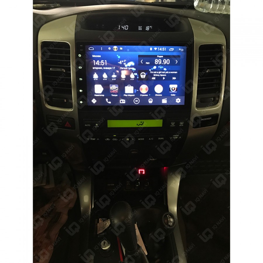 Штатная магнитола для Toyota Land Cruiser Prado 120 2002-2009 - IQ NAVI TS9-2910 на Android 8.1, 8-ЯДЕР, 4ГБ-64ГБ, встроенным 4G модемом и DSP Штатная магнитола для Toyota Land Cruiser Prado 120 2002-2009 - IQ NAVI TS9-2910 на Android 8.1, 8-ЯДЕР, 4ГБ-64ГБ, встроенным 4G модемом и DSP