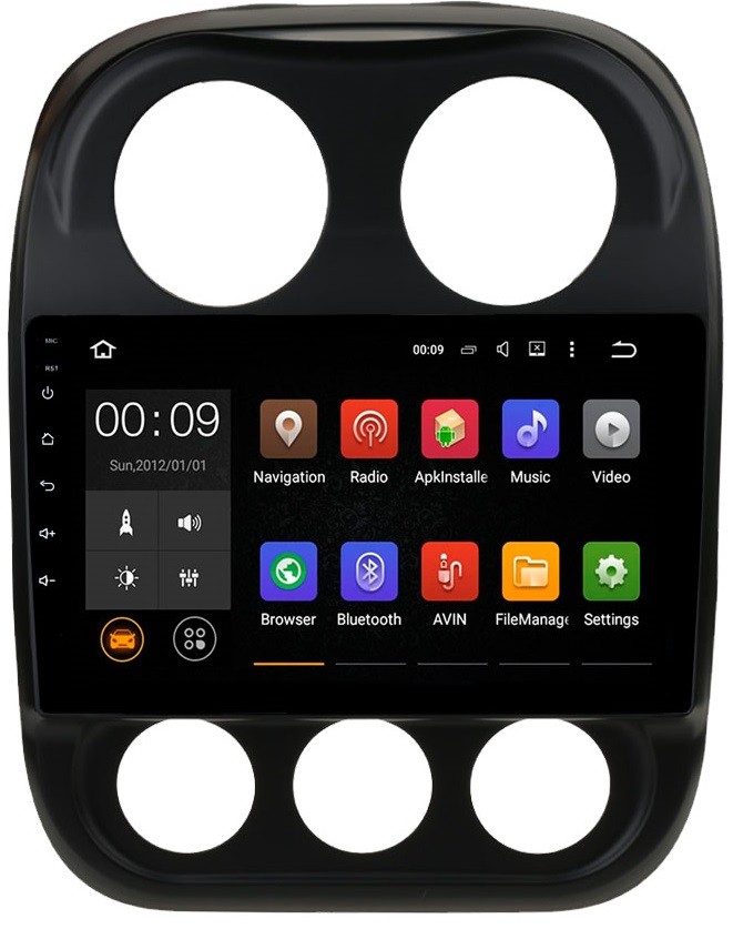 Штатная магнитола для Jeep Compass 2011-2018 - Roximo RX-2203 на Android 10, 8-ЯДЕР, 4ГБ-64ГБ, встроенным 4G модемом и DSP Штатная магнитола для Jeep Compass 2011-2018 - Roximo RX-2203 на Android 10, 8-ЯДЕР, 4ГБ-64ГБ, встроенным 4G модемом и DSP