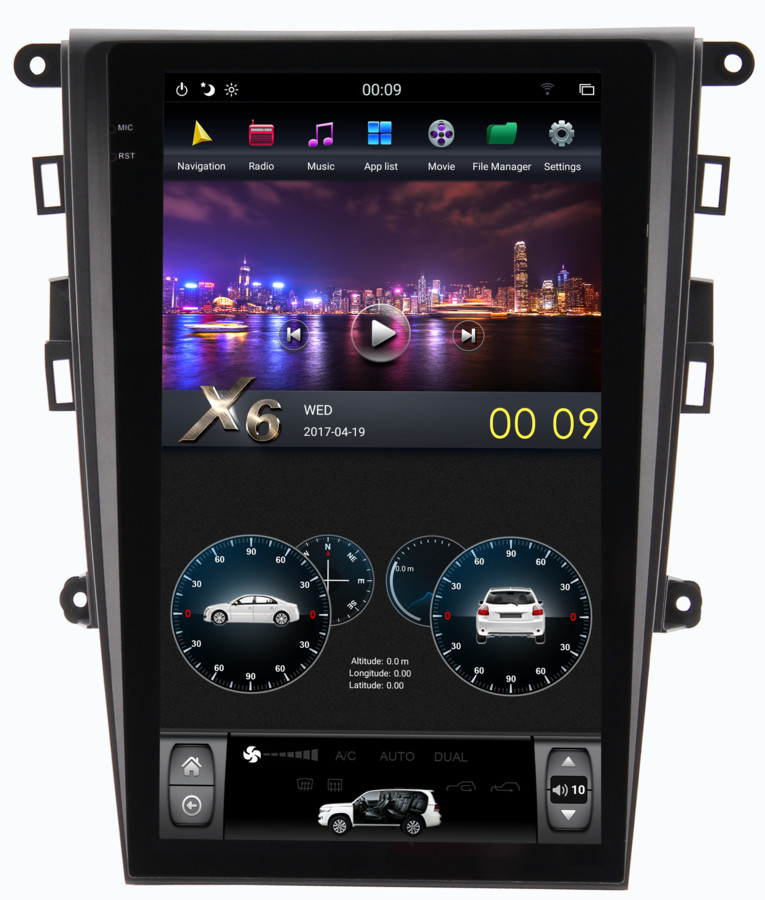 Штатная магнитола для Ford Mondeo 5 2015+ - Carmedia ZF-1809-DSP ('Тесла-Стиль') на Android 9.0, 6-ТУРБО ядер, 4ГБ-32ГБ и встроенным DSP Штатная магнитола для Ford Mondeo 5 2015+ - Carmedia ZF-1809-DSP ('Тесла-Стиль') на Android 9.0, 6-ТУРБО ядер, 4ГБ-32ГБ и встроенным DSP