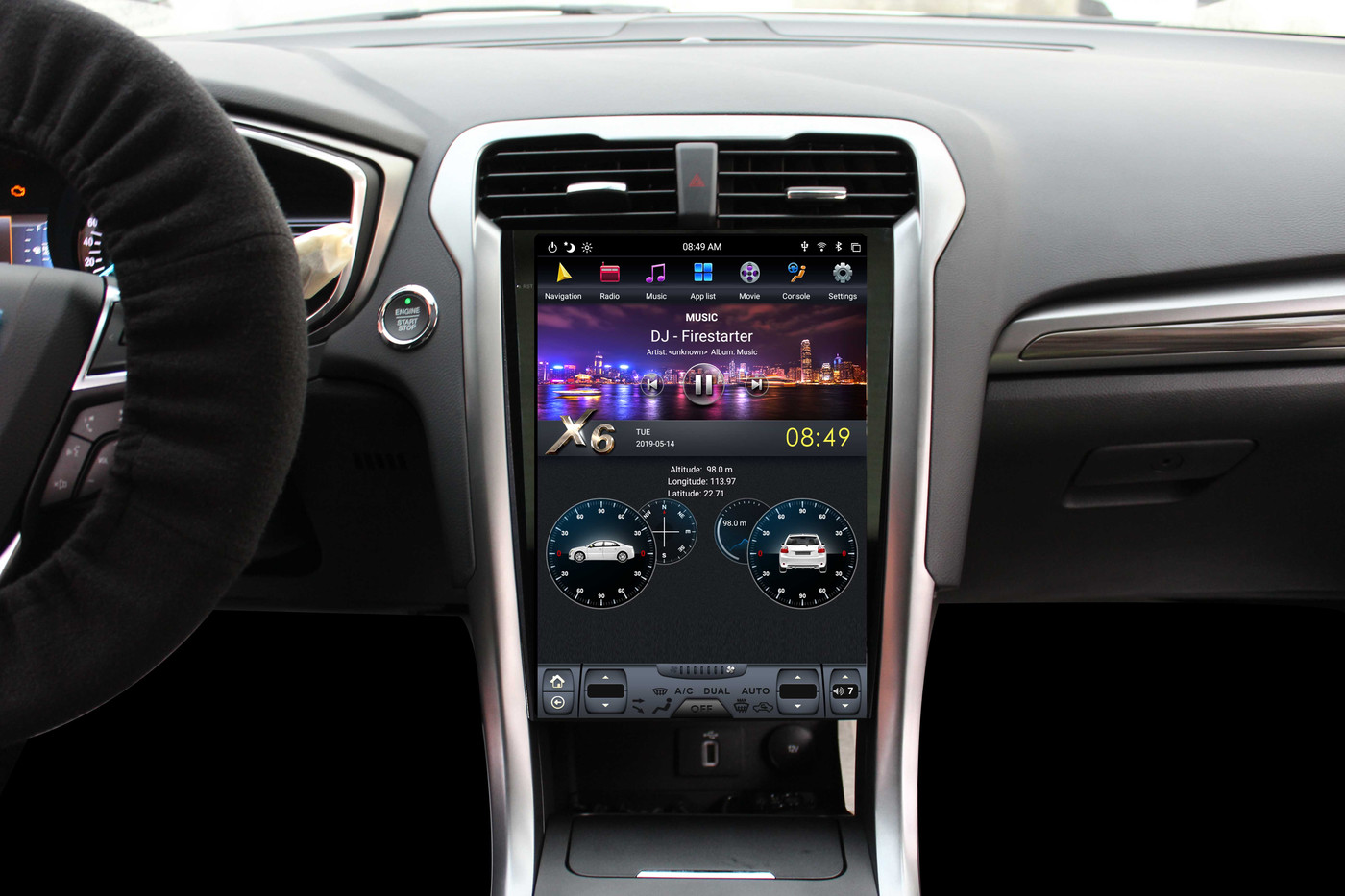 Штатная магнитола для Ford Mondeo 5 2015+ - Carmedia ZF-1809-DSP ('Тесла-Стиль') на Android 9.0, 6-ТУРБО ядер, 4ГБ-32ГБ и встроенным DSP Штатная магнитола для Ford Mondeo 5 2015+ - Carmedia ZF-1809-DSP ('Тесла-Стиль') на Android 9.0, 6-ТУРБО ядер, 4ГБ-32ГБ и встроенным DSP
