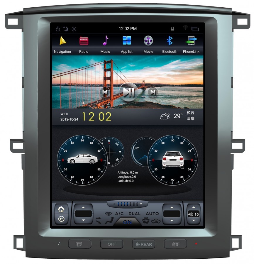 Штатная магнитола для Toyota Land Cruiser 100 2002-2007 (все комплектации) - Carmedia ZF-1301-DSP ('Тесла-стиль') на Android 9.0, 6-ТУРБО ядер, 4ГБ-64ГБ и встроенным DSP Штатная магнитола для Toyota Land Cruiser 100 2002-2007 (все комплектации) - Carmedia ZF-1301-DSP ('Тесла-стиль') на Android 9.0, 6-ТУРБО ядер, 4ГБ-64ГБ и встроенным DSP