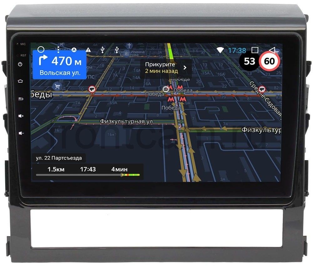 Штатная магнитола для Toyota Land Cruiser 200 2016+ (только Комфорт или Элеганс) - LeTrun 3151-9047 на Android 6.0/9.1, 2ГБ-32ГБ и встроенным 4G модемом Штатная магнитола для Toyota Land Cruiser 200 2016+ (только Комфорт или Элеганс) - LeTrun 3151-9047 на Android 6.0/9.1, 2ГБ-32ГБ и встроенным 4G модемом