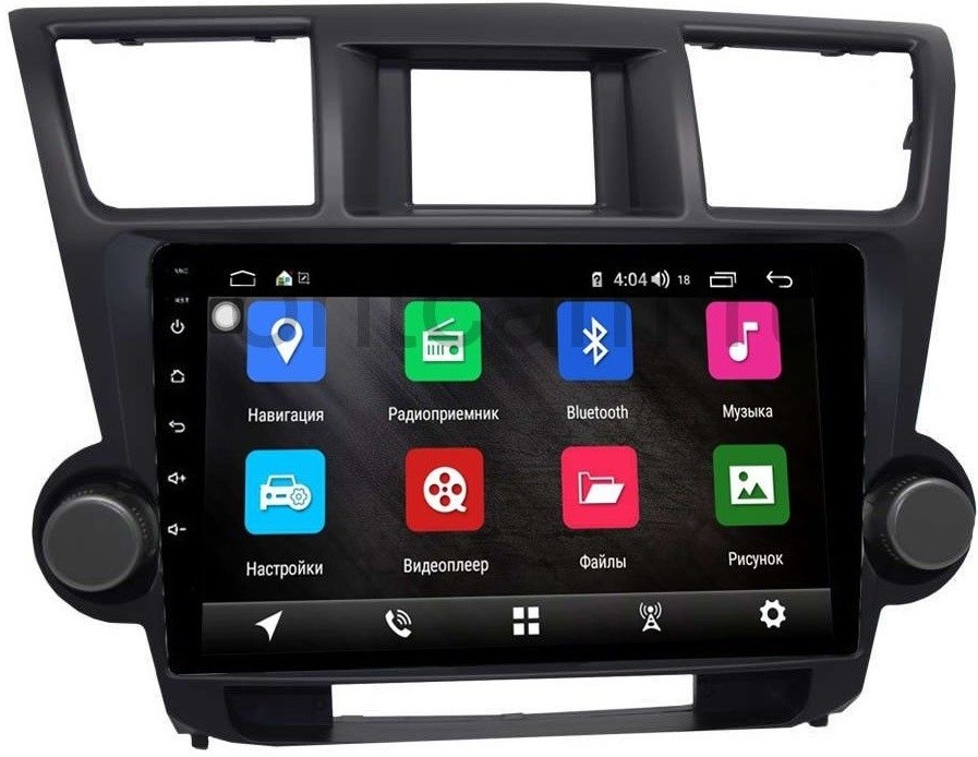 Штатная магнитола для Toyota Highlander U40 2007-2014 - LeTrun 2293-2943 на Android 10, 8-ЯДЕР, 4ГБ-64ГБ, встроенным 4G модемом и DSP Штатная магнитола для Toyota Highlander U40 2007-2014 - LeTrun 2293-2943 на Android 10, 8-ЯДЕР, 4ГБ-64ГБ, встроенным 4G модемом и DSP