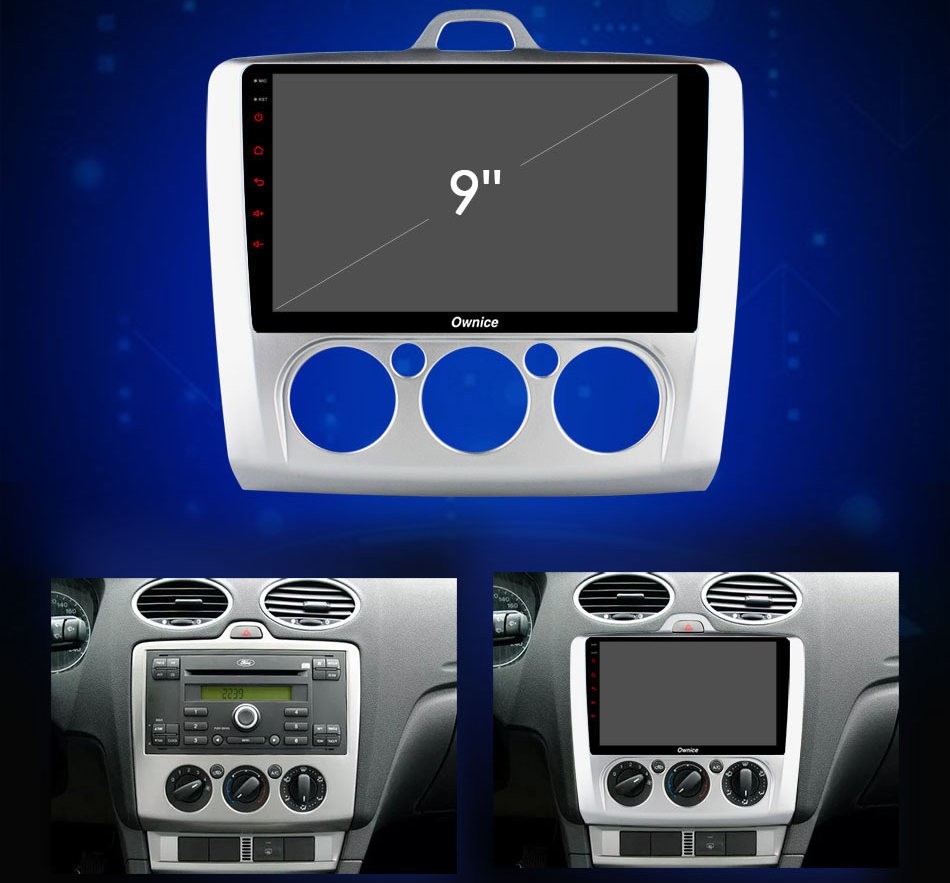 Штатная магнитола для Ford Focus 2 2004-2011 КЛИМАТ/КОНД - Carmedia OL-9201-A/M-S9 на Android 8.1, 8-ЯДЕР, 4ГБ-64ГБ, встроенным 4G модемом и DSP Штатная магнитола для Ford Focus 2 2004-2011 КЛИМАТ/КОНД - Carmedia OL-9201-A/M-S9 на Android 8.1, 8-ЯДЕР, 4ГБ-64ГБ, встроенным 4G модемом и DSP