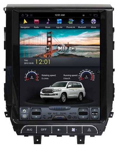 Штатная магнитола для Toyota Land Cruiser 200 2016+ - Carmedia ZF-1205 ('Тесла-стиль') на Android 8.1, 6-ТУРБО ядер и 4ГБ-32ГБ Штатная магнитола для Toyota Land Cruiser 200 2016+ - Carmedia ZF-1205 ('Тесла-стиль') на Android 8.1, 6-ТУРБО ядер и 4ГБ-32ГБ