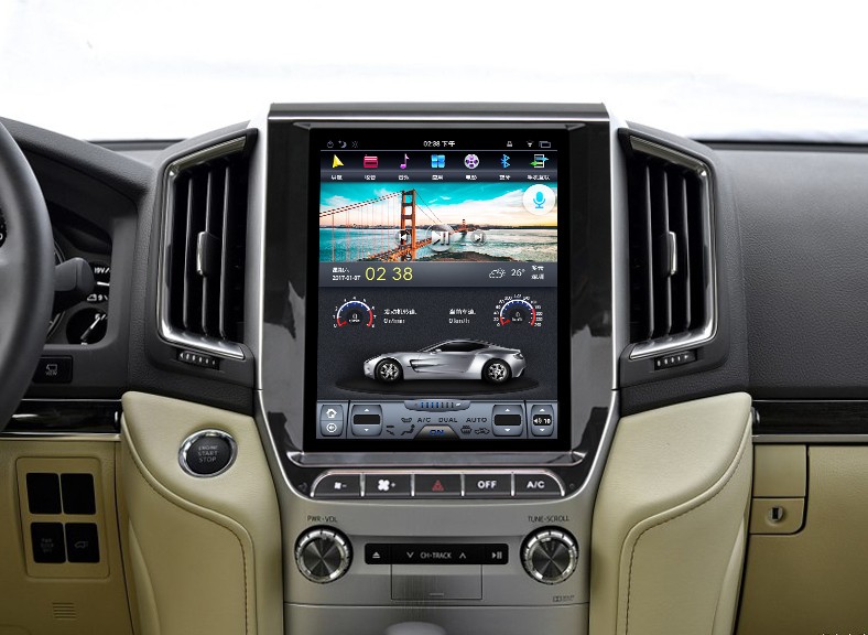 Штатная магнитола для Toyota Land Cruiser 200 2016+ - Carmedia ZF-1205 ('Тесла-стиль') на Android 8.1, 6-ТУРБО ядер и 4ГБ-32ГБ Штатная магнитола для Toyota Land Cruiser 200 2016+ - Carmedia ZF-1205 ('Тесла-стиль') на Android 8.1, 6-ТУРБО ядер и 4ГБ-32ГБ