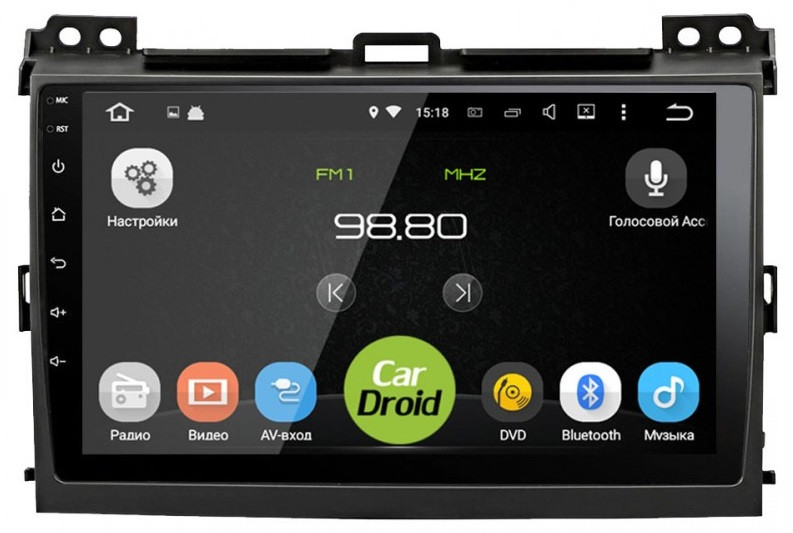 Штатная магнитола для Toyota Land Cruiser Prado 120 2002-2009 - Roximo RD-1105F на Android 9.0, 8-ЯДЕР, 4ГБ-32ГБ и встроенным DSP Штатная магнитола для Toyota Land Cruiser Prado 120 2002-2009 - Roximo RD-1105F на Android 9.0, 8-ЯДЕР, 4ГБ-32ГБ и встроенным DSP