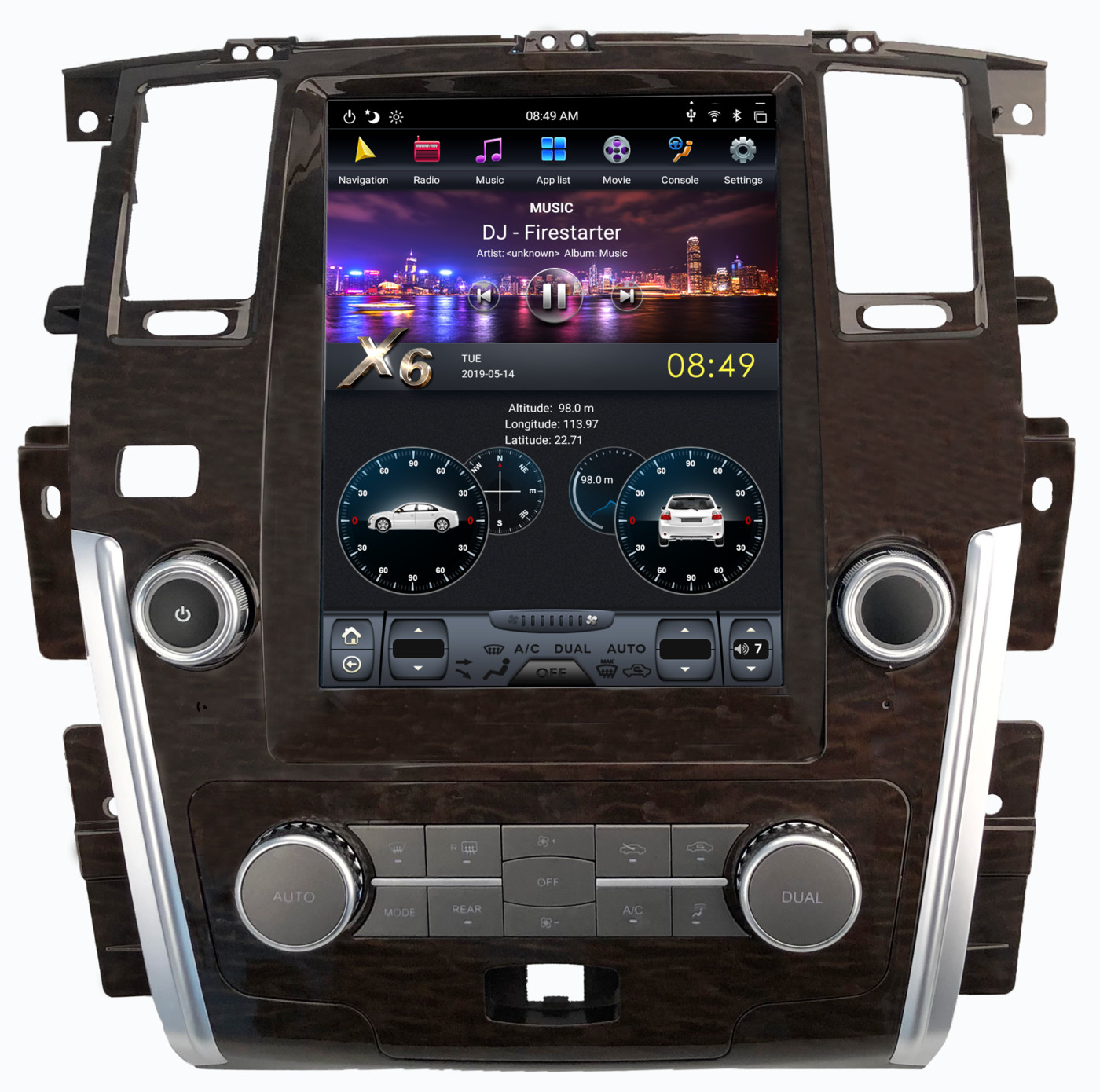 Штатная магнитола для Nissan Patrol 2014-2017 - Carmedia ZF-1222-DSP ('Тесла-Стиль') на Android 9.0, 6-ТУРБО ядер, 4ГБ-32ГБ и встроенным DSP Штатная магнитола для Nissan Patrol 2014-2017 - Carmedia ZF-1222-DSP ('Тесла-Стиль') на Android 9.0, 6-ТУРБО ядер, 4ГБ-32ГБ и встроенным DSP