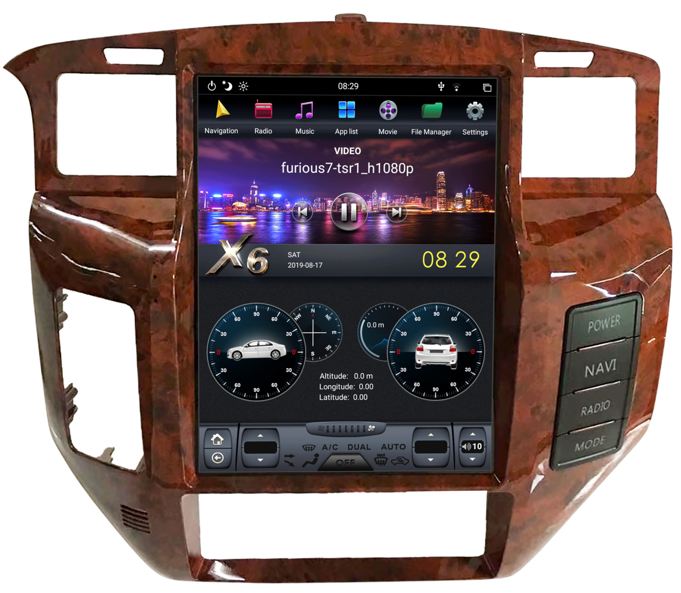 Штатная магнитола для Nissan Patrol 2004-2010 - Carmedia ZF-1270-DSP ('Тесла-Стиль') на Android 9.0, 6-ТУРБО ядер, 4ГБ-64ГБ и встроенным DSP Штатная магнитола для Nissan Patrol 2004-2010 - Carmedia ZF-1270-DSP ('Тесла-Стиль') на Android 9.0, 6-ТУРБО ядер, 4ГБ-64ГБ и встроенным DSP