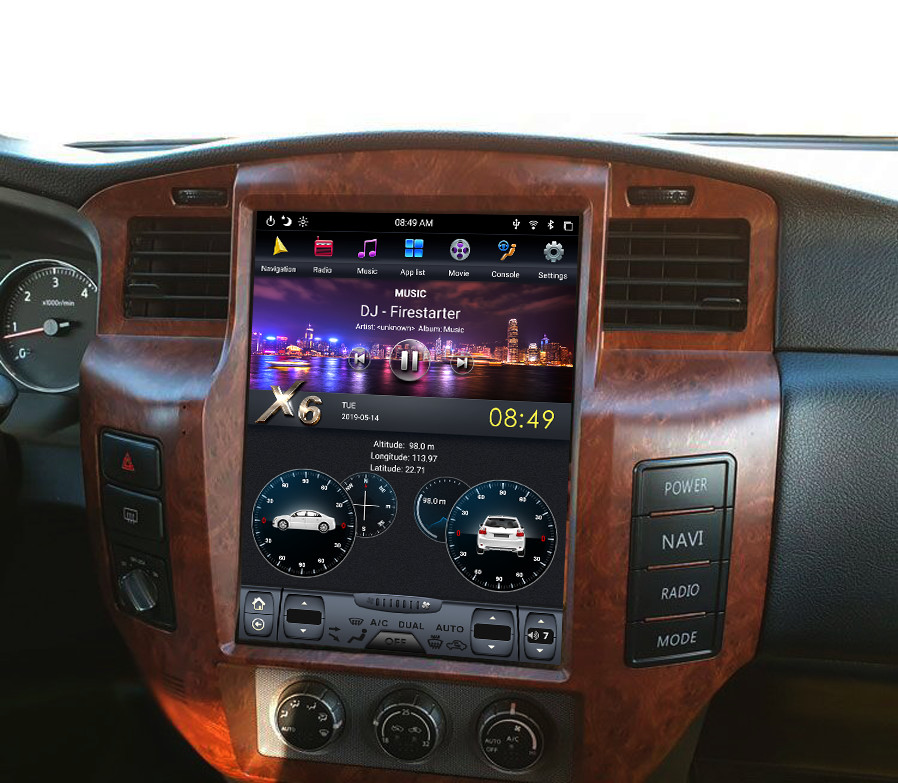 Штатная магнитола для Nissan Patrol 2004-2010 - Carmedia ZF-1270-DSP ('Тесла-Стиль') на Android 9.0, 6-ТУРБО ядер, 4ГБ-64ГБ и встроенным DSP Штатная магнитола для Nissan Patrol 2004-2010 - Carmedia ZF-1270-DSP ('Тесла-Стиль') на Android 9.0, 6-ТУРБО ядер, 4ГБ-64ГБ и встроенным DSP