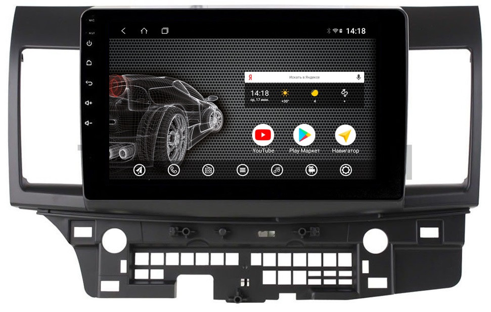 Штатная магнитола для Mitsubishi Lancer X 2007-2016 - PCavto vomi ST2741-TS9 на Android 10, 8-ЯДЕР, 4ГБ-64ГБ, встроенным 4G модемом и DSP Штатная магнитола для Mitsubishi Lancer X 2007-2016 - PCavto vomi ST2741-TS9 на Android 10, 8-ЯДЕР, 4ГБ-64ГБ, встроенным 4G модемом и DSP