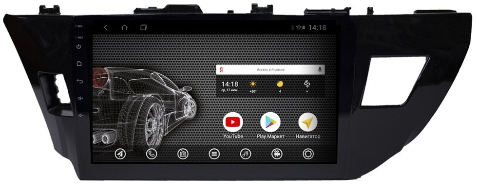 Штатная магнитола для Toyota Corolla 2013-2016 E180 ДОРЕСТАЙЛ - PCavto vomi ST2836-T3 на Android 10 и 2ГБ-32ГБ Штатная магнитола для Toyota Corolla 2013-2016 E180 ДОРЕСТАЙЛ - PCavto vomi ST2836-T3 на Android 10 и 2ГБ-32ГБ