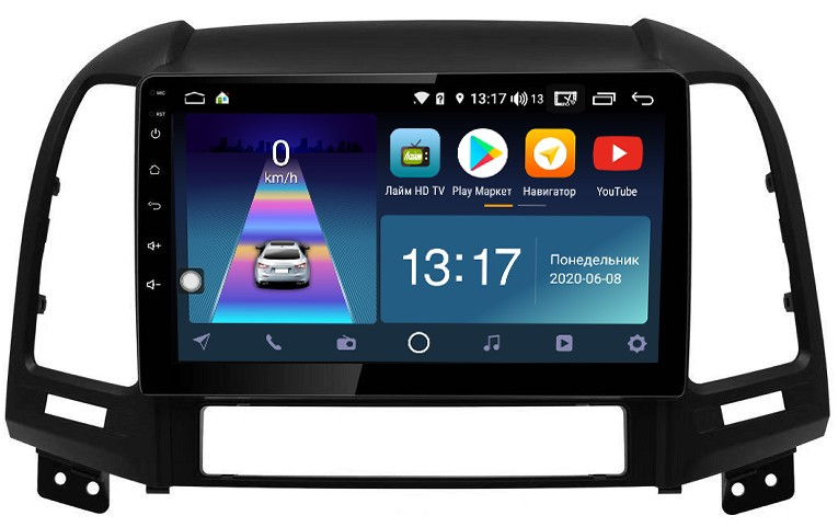 Штатная магнитола для Hyundai Santa Fe 2006-2012 (рамка под 3 и 4 отверстия под кнопки) - Daystar DS-7113ZL на Android 8.1 и 2ГБ-16ГБ Штатная магнитола для Hyundai Santa Fe 2006-2012 (рамка под 3 и 4 отверстия под кнопки) - Daystar DS-7113ZL на Android 8.1 и 2ГБ-16ГБ